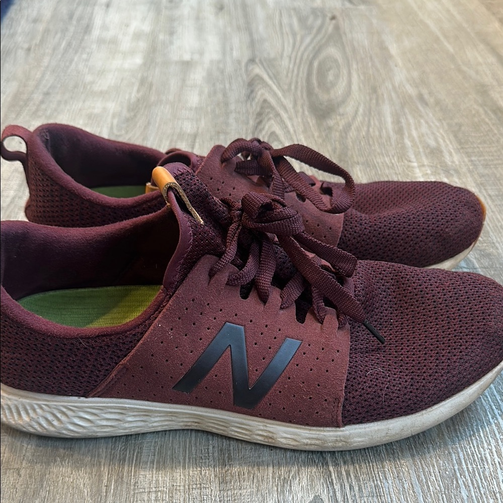 New Balance Burgundy Athletic Shoes